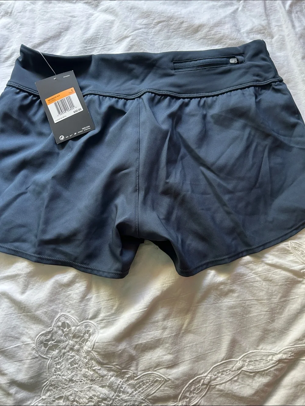 Nike Women's Slate Gray Layered Athletic Shorts